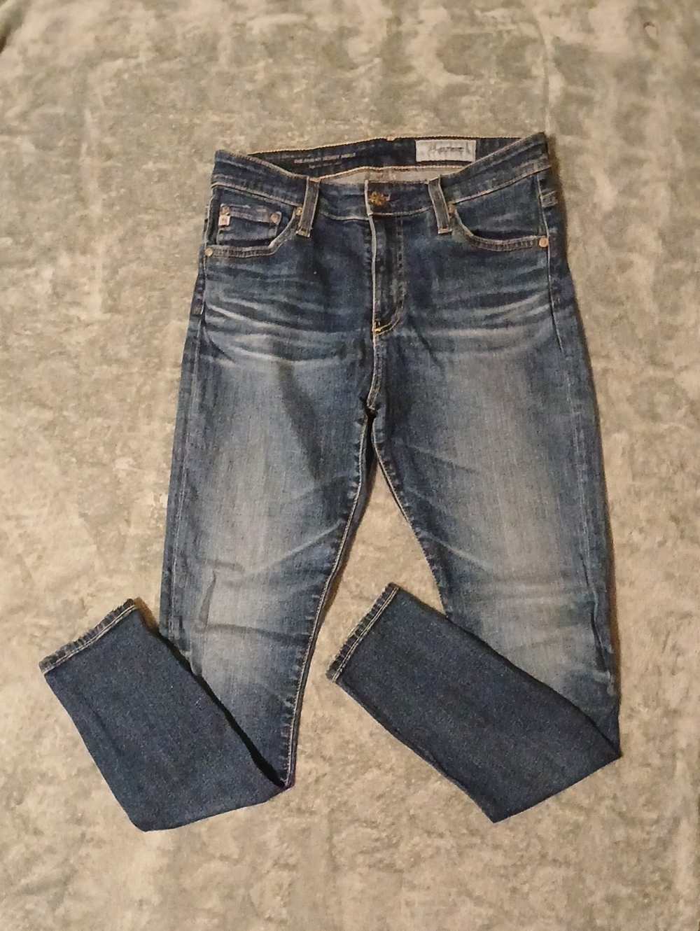 Women's Blue Slim Fit Washed Jeans